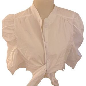 BD Dakota White Cotton Blouse - M white cotton , NWT , Evereve